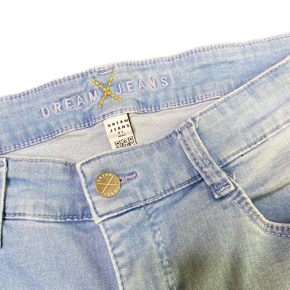 DREAM JEANS By Mac Jeans Womens Size 32 5401 Straight Jeans D491 Light Wash - Picture 3 of 6